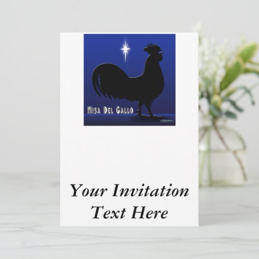 Misa Del Gallo Kaart (Staand voorkant)
