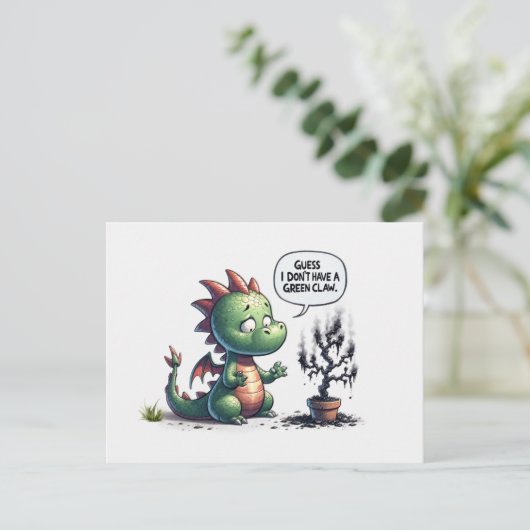 Misadventure van een kleine draak briefkaart (Staand voorkant)