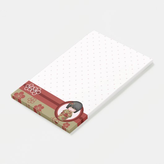 Misaki de kokeshi pop post-it® notes (Schuin)