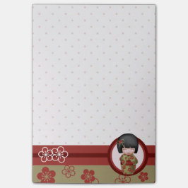 Misaki de kokeshi pop post-it® notes