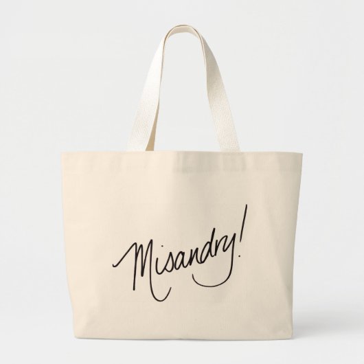 Misandry! canvas tas (Voorkant)