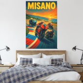 Misano World Circuit Marco Simoncelli MotoGP Itali Canvas Afdruk (Insitu (Slaapkamer))