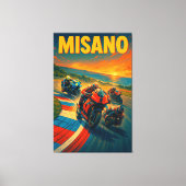 Misano World Circuit Marco Simoncelli MotoGP Itali Canvas Afdruk (Voorkant)