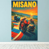 Misano World Circuit Marco Simoncelli MotoGP Itali Canvas Afdruk (Insitu (Houten vloer))