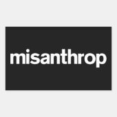 Misanthrop Box Sticker (Voorkant)