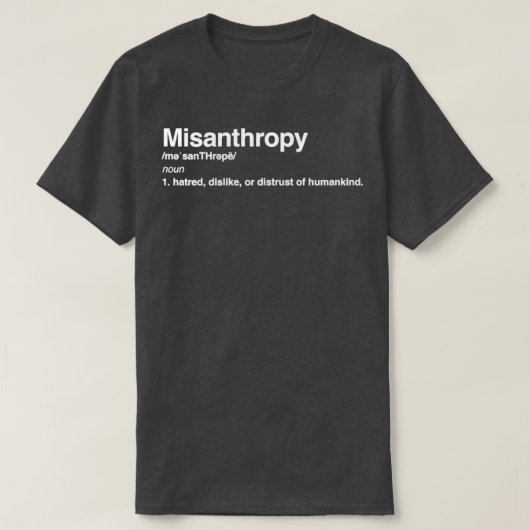 Misanthroy T-shirt (Design voorkant)