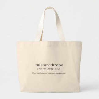 Misantrope [Definitie] Grote Tote Bag