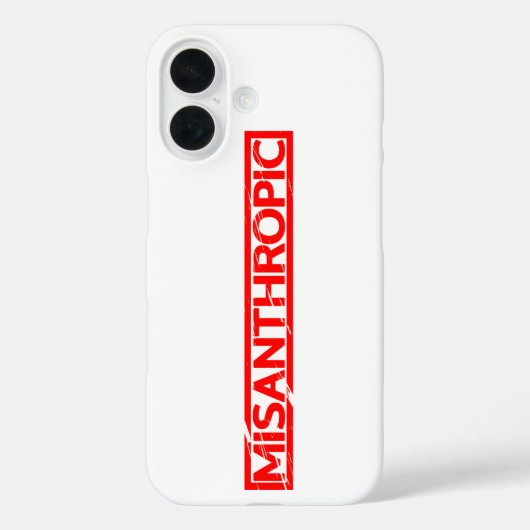 Misantropische stempel Case-Mate iPhone case (Achterkant)