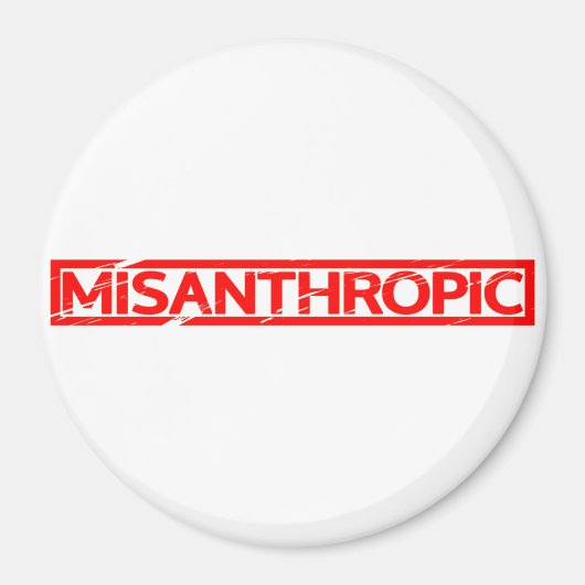 Misantropische stempel magneet (Voorkant)