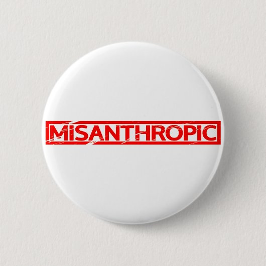 Misantropische stempel ronde button 5,7 cm (Voorkant)