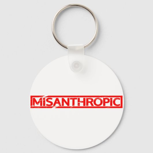 Misantropische stempel sleutelhanger (Voorkant)