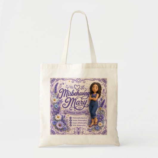 Misbehaving Mary Schoudertas Tote Bag (Voorkant)