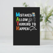 MISBRUIK MAAKT DENK MOGELIJK - Lagere Wiskunde Bedankkaart (Staand voorkant)