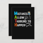 MISBRUIK MAAKT DENK MOGELIJK - Lagere Wiskunde Bedankkaart (Voorkant / Achterkant)