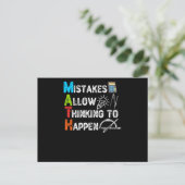 MISBRUIK MAAKT DENK MOGELIJK - Lagere Wiskunde Briefkaart (Staand voorkant)