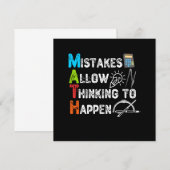 MISBRUIK MAAKT DENK MOGELIJK - Lagere Wiskunde Kaart (Voorkant / Achterkant)