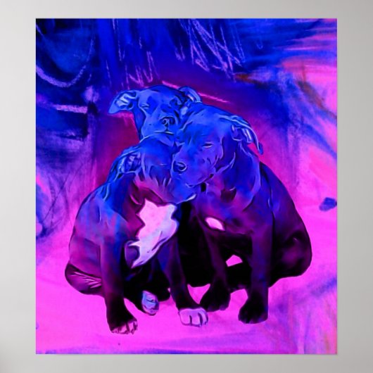 Misbruik Pit Bull Puppy Dogs, Faith, Hope en Chari Poster (Voorkant)