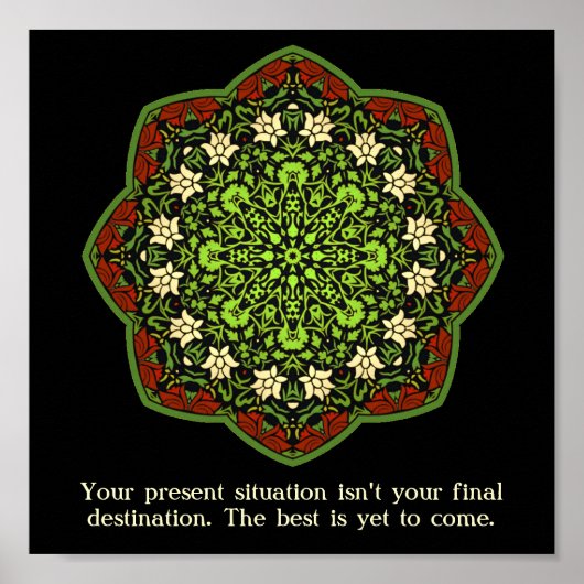 Misbruik Survivors Mandala Inspirerend Poster (Voorkant)