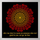 Misbruik Survivors Mandala Inspirerend Poster (Voorkant)