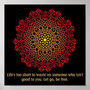 Misbruik Survivors Mandala Inspirerend Poster