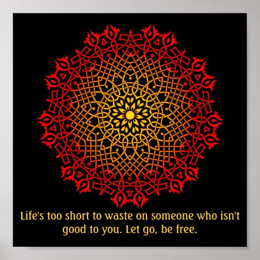 Misbruik Survivors Mandala Inspirerend Poster (Voorkant)