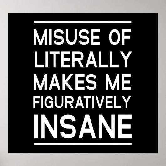 Misbruik van letterlijk poster (Voorkant)