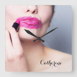 Misbruik van lipstick aangepaste wandklokken