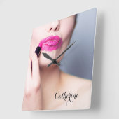 Misbruik van lipstick aangepaste wandklokken (Hoek)