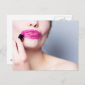 Misbruik van lipstick-briefkaart briefkaart (Voorkant / Achterkant)