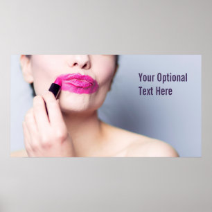 Misbruik van lipstick poster 2