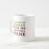 Misbruik van Literally Funny Mug Koffiemok (Voorkant links)
