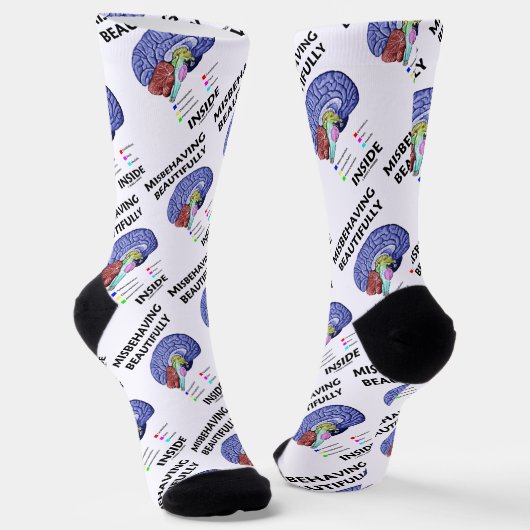 Misbruik van schoonheid in de anatomische hersenen sokken (Gebogen)