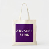 Misbruikers Stink - canvas tas (Voorkant)