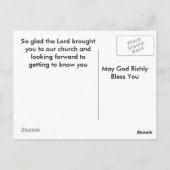 misc, WELKOM Briefkaart (Achterkant)