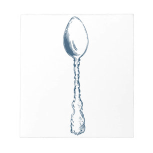 Miscellaneous - Blue Vintage: Spoon Notitieblok