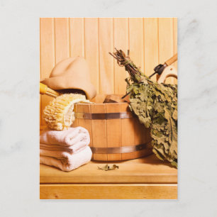 Miscellaneous - Sauna Objects Patterns Fifteen Briefkaart