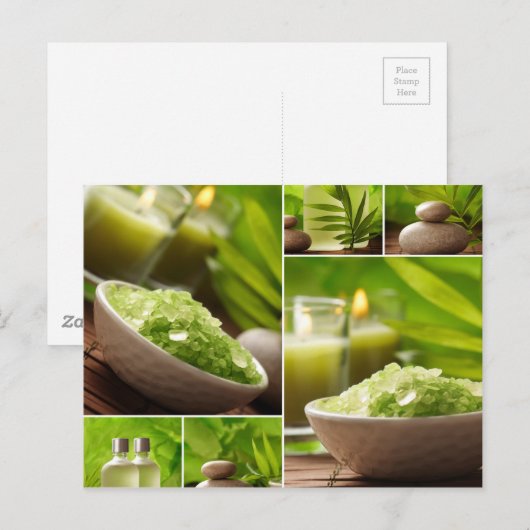 Miscellaneous - Zen Spa Collage Patterns Three Briefkaart (Voorkant / Achterkant)