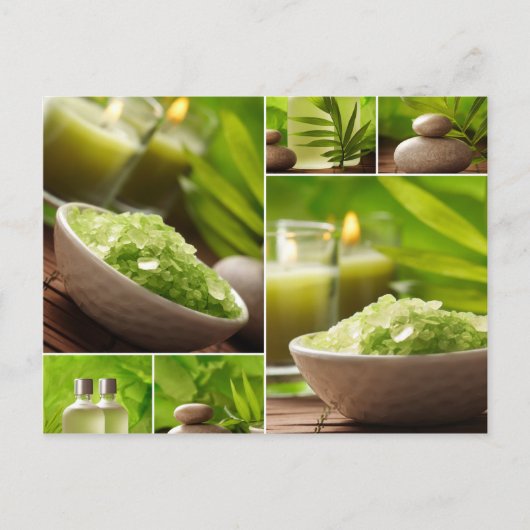 Miscellaneous - Zen Spa Collage Patterns Three Briefkaart (Voorkant)