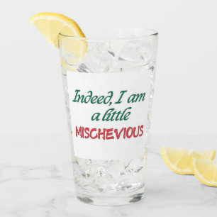 Mischevious drink glazen gespreksstarter