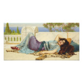Mischief and Repose door John Godward Foto Afdruk (Voorkant)