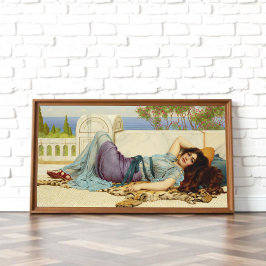 Mischief and Repose door John Godward Foto Afdruk