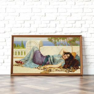 Mischief and Repose door John Godward Poster