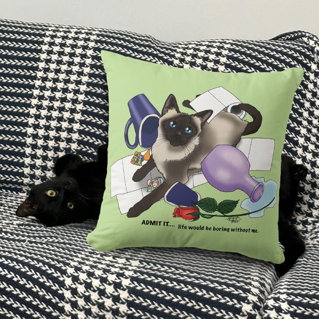Mischief Cat Kussen (Creator heeft geüpload)