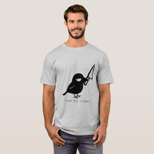 Mischief Crow Time for Crimes T-shirt (Voorkant volledig)