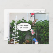 Mischief Elf Christmas Briefkaart (Voorkant / Achterkant)