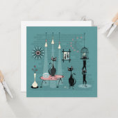 Mischief Kat familie Mischief ©studioxine Kaart (Voorkant / Achterkant in situ)