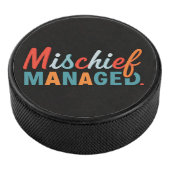 Mischief Managed Hockey Puck (3/4)