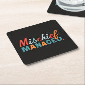 Mischief Managed Kartonnen Onderzetters (Schuin)
