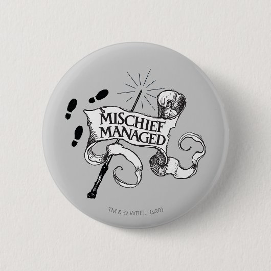 Mischief Managed Ronde Button 5,7 Cm (Voorkant)