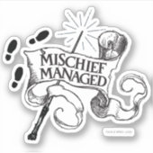 Mischief Managed Sticker (Voorkant)